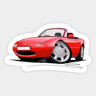 Mazda MX5 (Mk1) Red Sticker